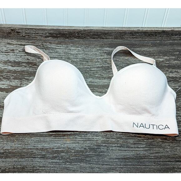 Nautica Intimates Women's Pink Adjustable Straps Back Closure Bra Size 36 B - Picture 1 of 4